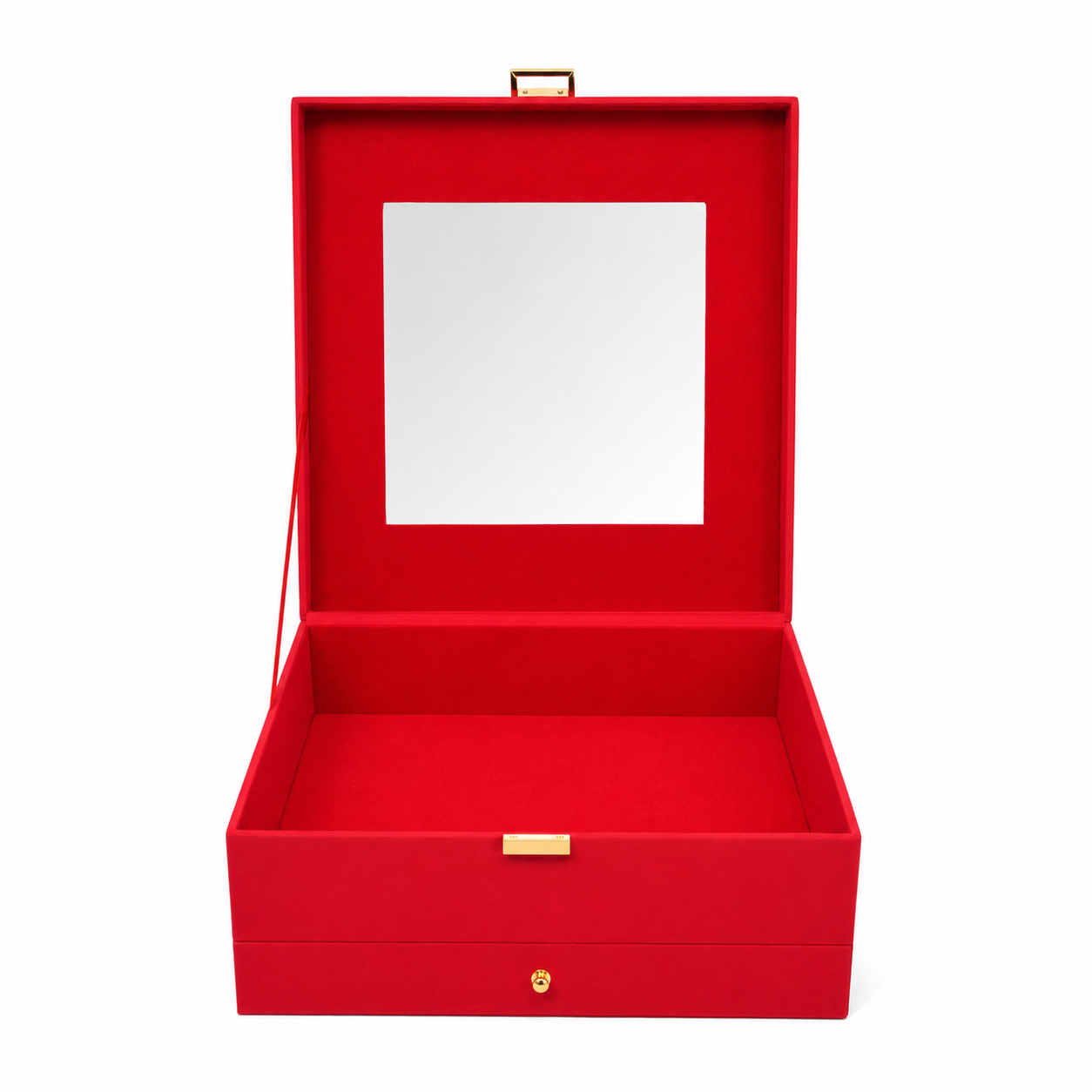 High End Custom Leather Gift Box Luxury Rigid Packaging with Gold Hardware for Premium Products