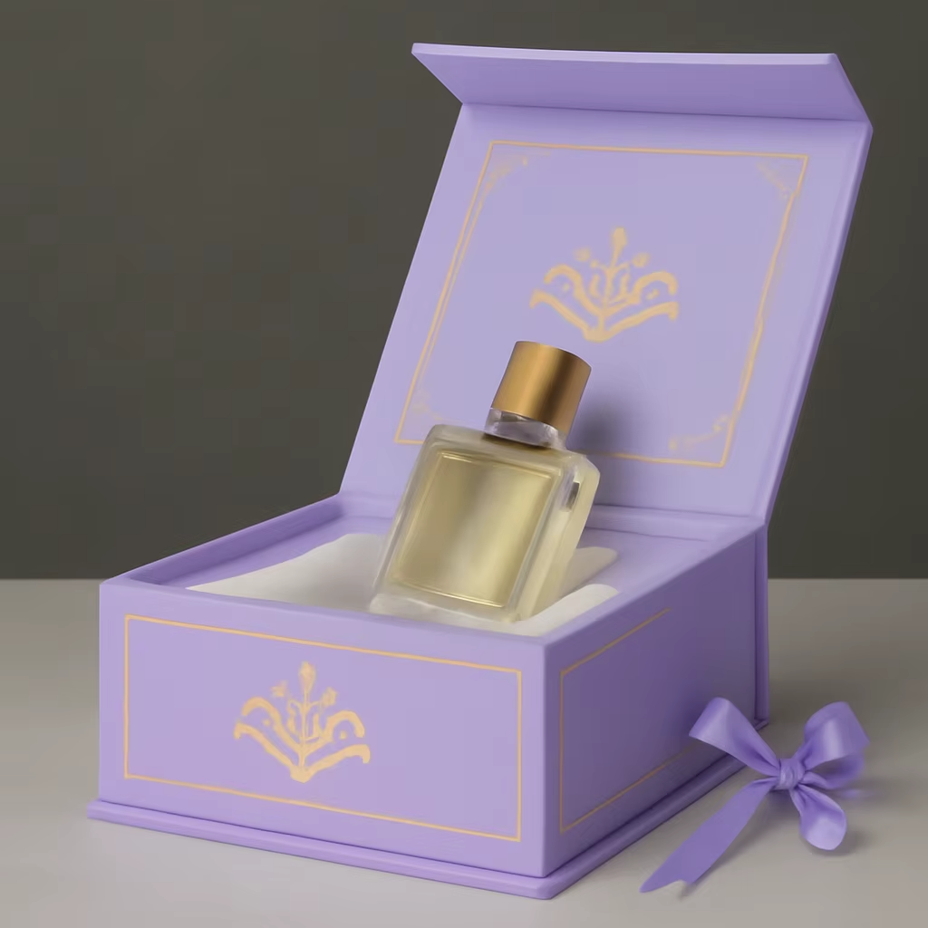 Factory Custom High-End Paperboard Gift Box with Lid Luxury Perfume Packaging Boxing Featuring Custom Logo