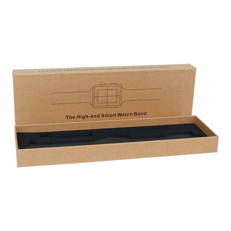 Custom High End Recycled Premium Smart Watch Presentation Packing Bulk Long Small Watch Packaging Gift Box for Smart Watch
