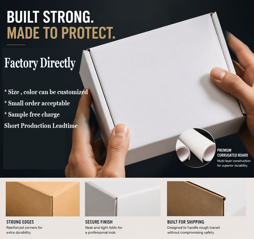 Custom Eco-Friendly Biodegradable Recyclable White Kraft Mailing Gift Boxes for Seeds and Plant Packages