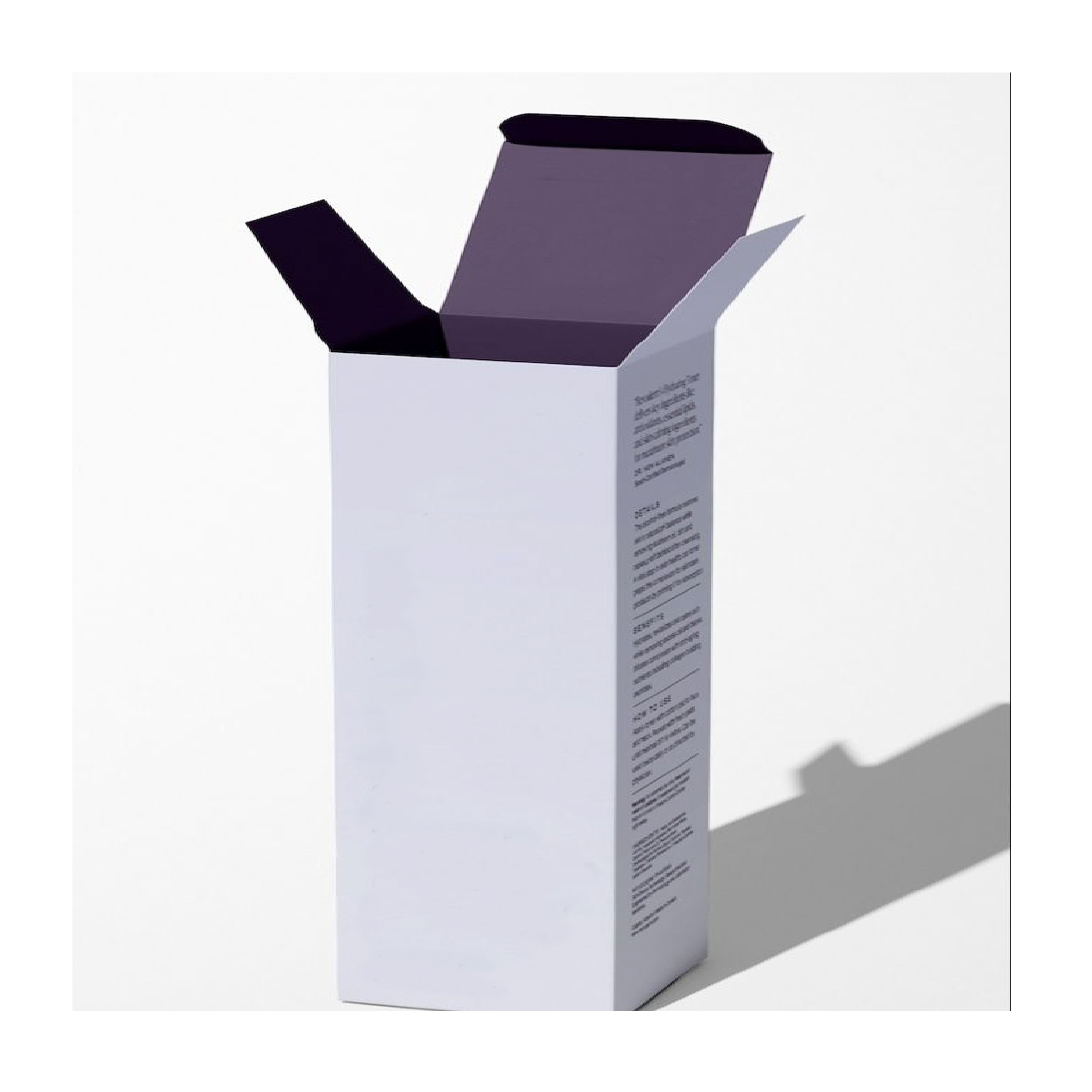 Custom Printed Cosmetic Packaging Boxes with Embossing Matt Lamination &amp; Recycled Materials-Face Cream &amp; Skincare Packaging