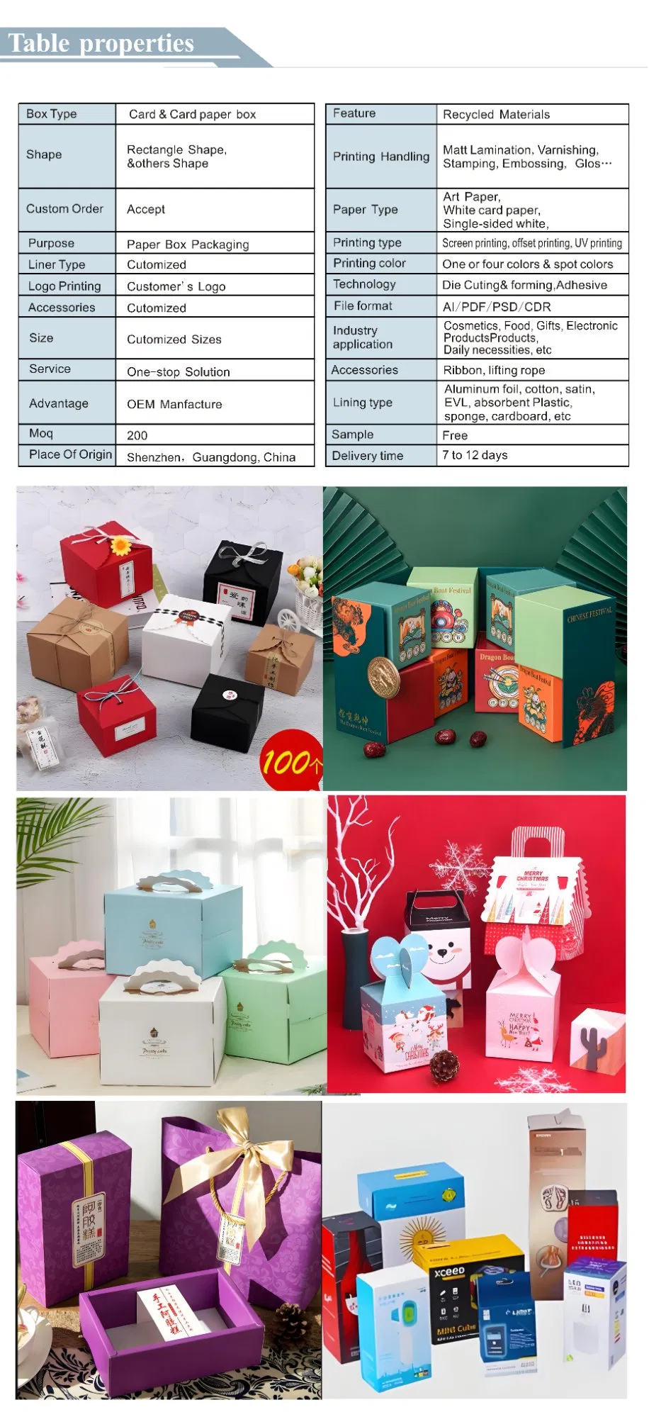 Surprise Toy Blind Boxes Packaging Boxes Kids Small Toys Custom Retail Paper Display Boxes