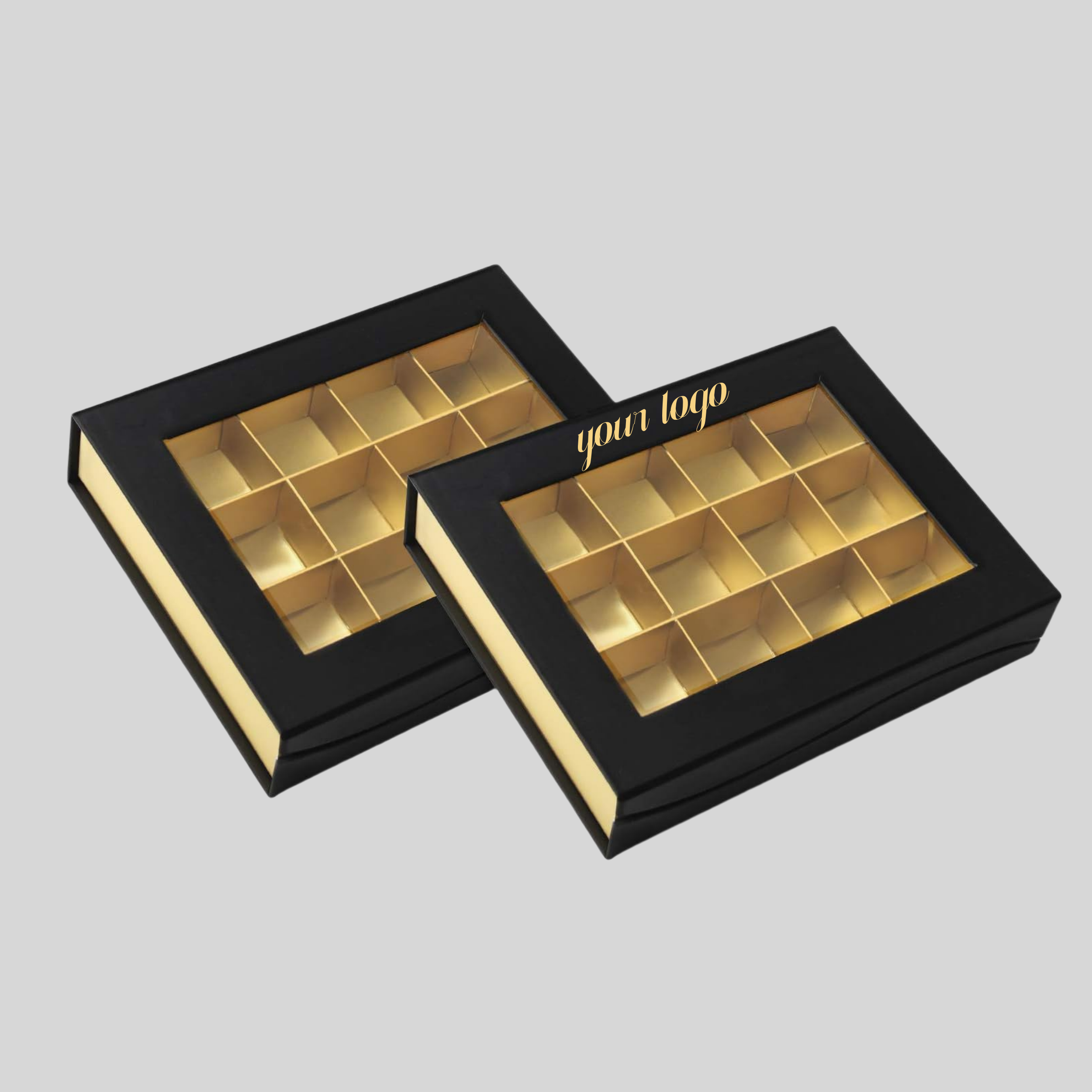 Custom Printed Gold Foil Logo Luxury Chocolate Magnetic Gift Box Rigid Cardboard Packaging Box with Insert