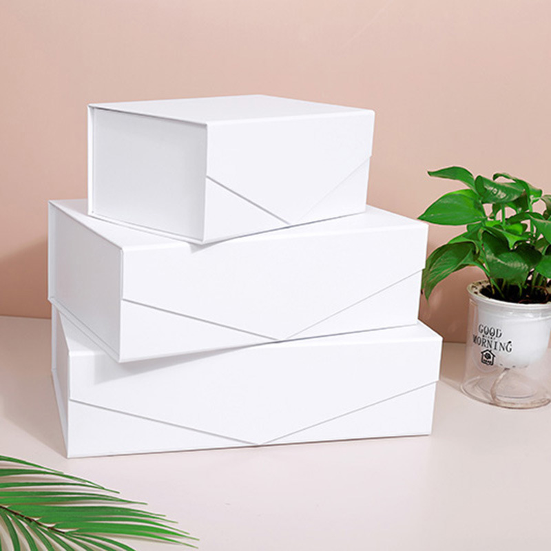 Custom Logo Recyclable Luxury Folding Magnetic Gift Box UV Rectangle Hard Magnet Embossed Printing Paper Boxes Folder Lid