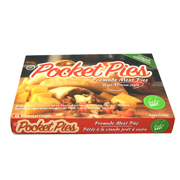 Custom Printing Foldable Art Paper Seafood Freezer Storage Cereal Frozen Burger Box Package Box Frozen Food Packaging BOX