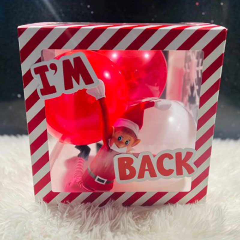 2024 New Hot Sale Square Christmas Elf Balloon Box Kit Factory Wholesale Christmas Decoration Gift Boxes