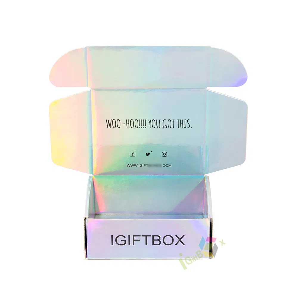 Custom Promotional OEM Good Price Cake Drawer Paper Hologram Gift Packaging Holographic Box for Food