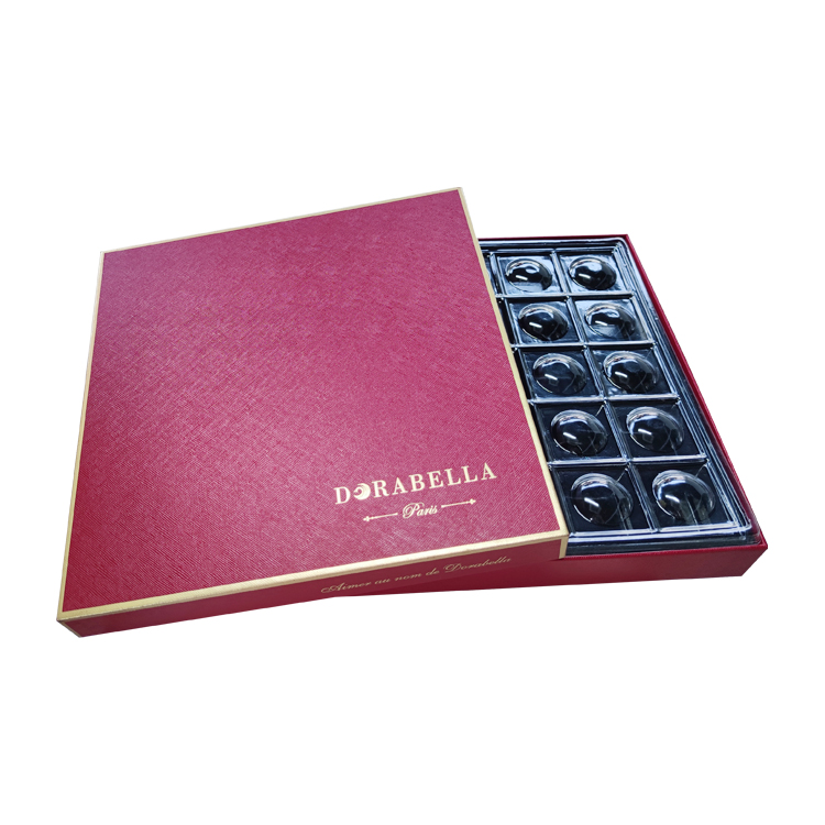 STPP Developed 24 Truffle Custom Printing Luxury Chocolate Packaging Box for Chocolates Gift Box with Food Grade PVC Divider