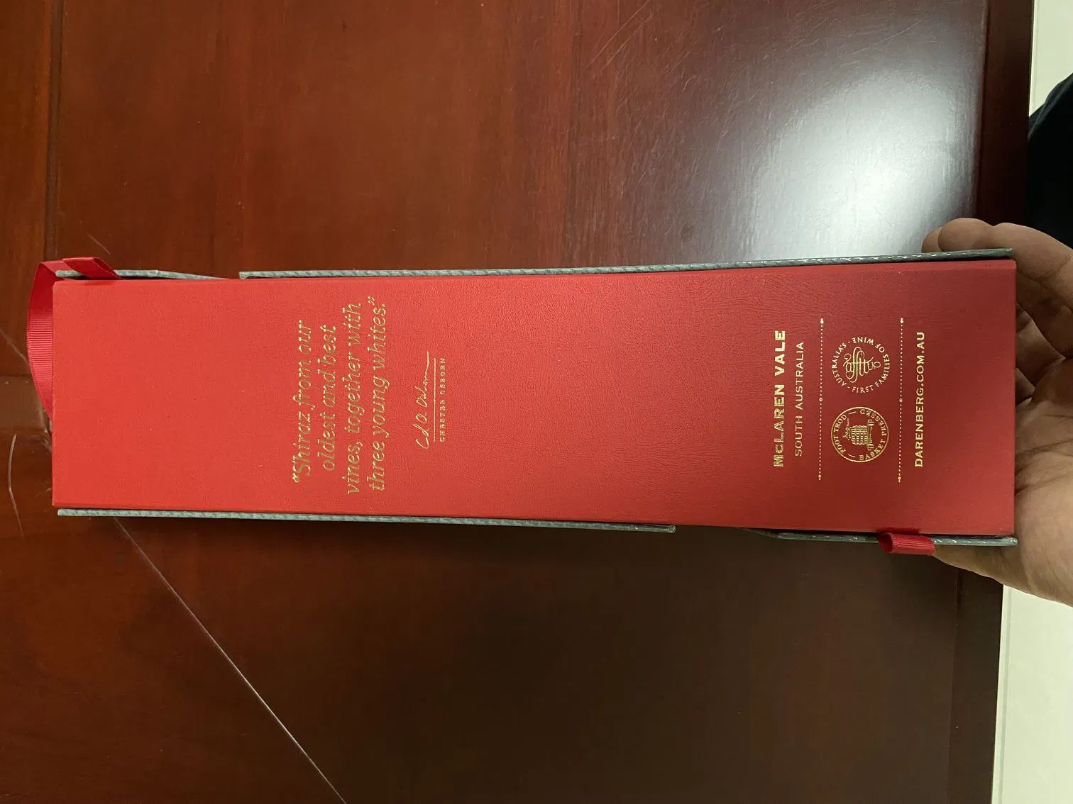 Folding Paper Custom Made Luxury Cardboard Classical Leather Packaging Wine Gift Box Small Leather Suitcase Box