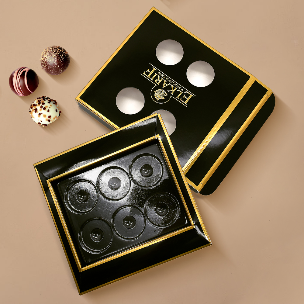 Custom Decorative Chocolate Snack Gift 300 Gsm Paper Box Packaging Dessert Baklava Boxes