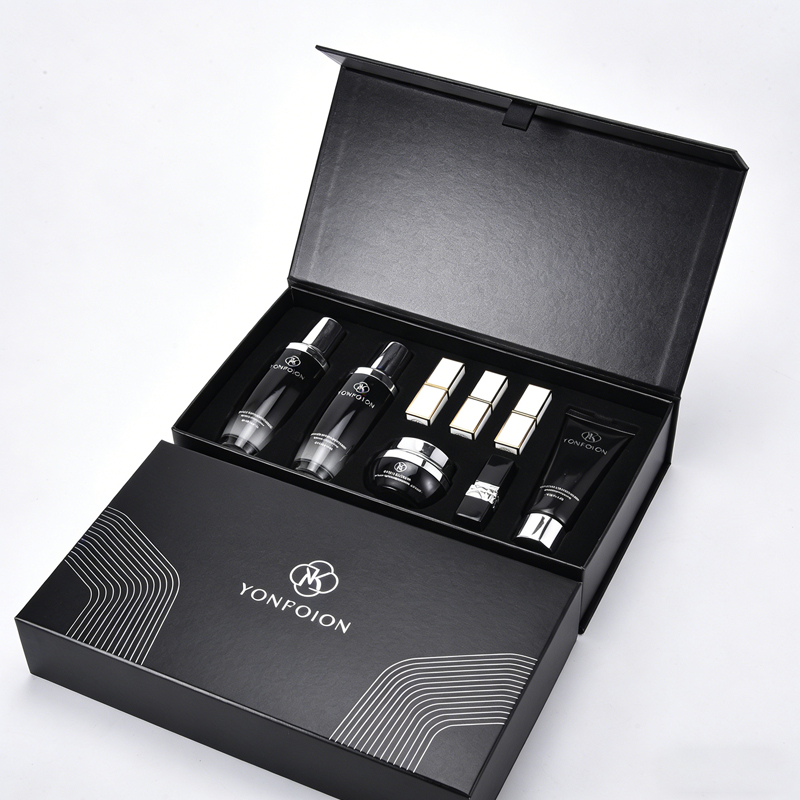 Luxury Custom Storage Paper Box White Black Recycled Cardboard High End Matt Lamination Cosmetic Rigid Gift Box