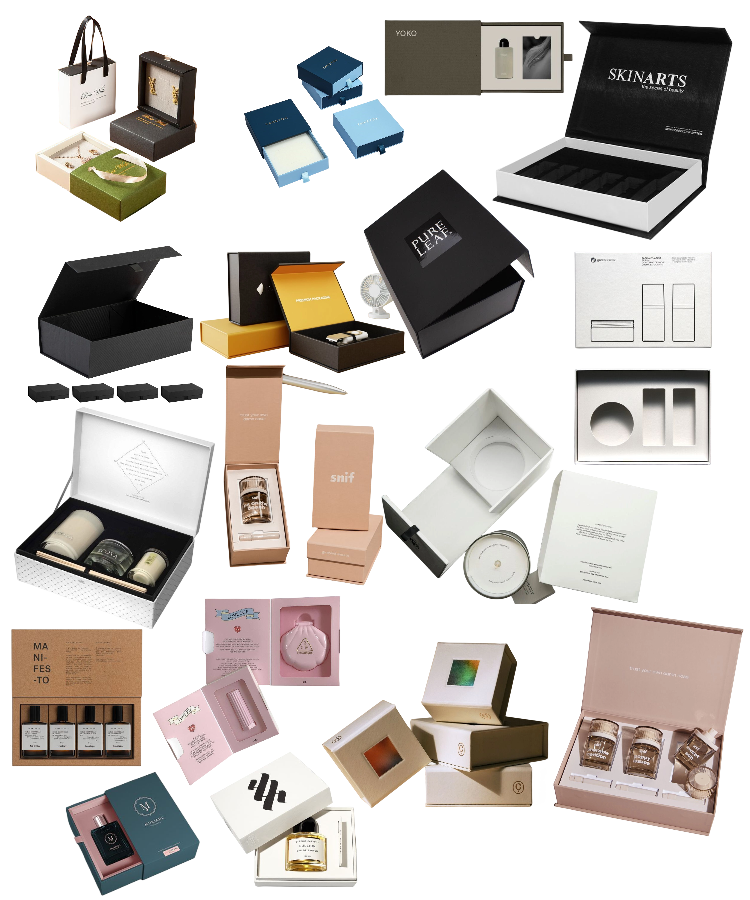 Rigid cardboard box cases
