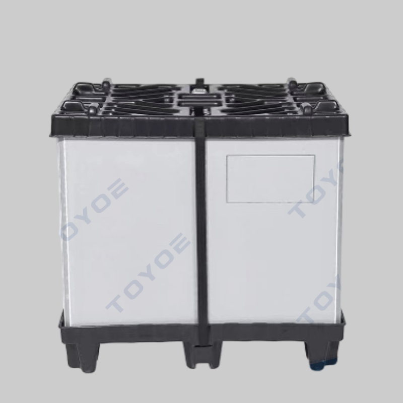 Retail Frozen Euro Pallet Box Plastic Bin Insulated and Defrost Water Collection Reservoir for Packaging and Transportation Solutions for Metal Stamping Parts