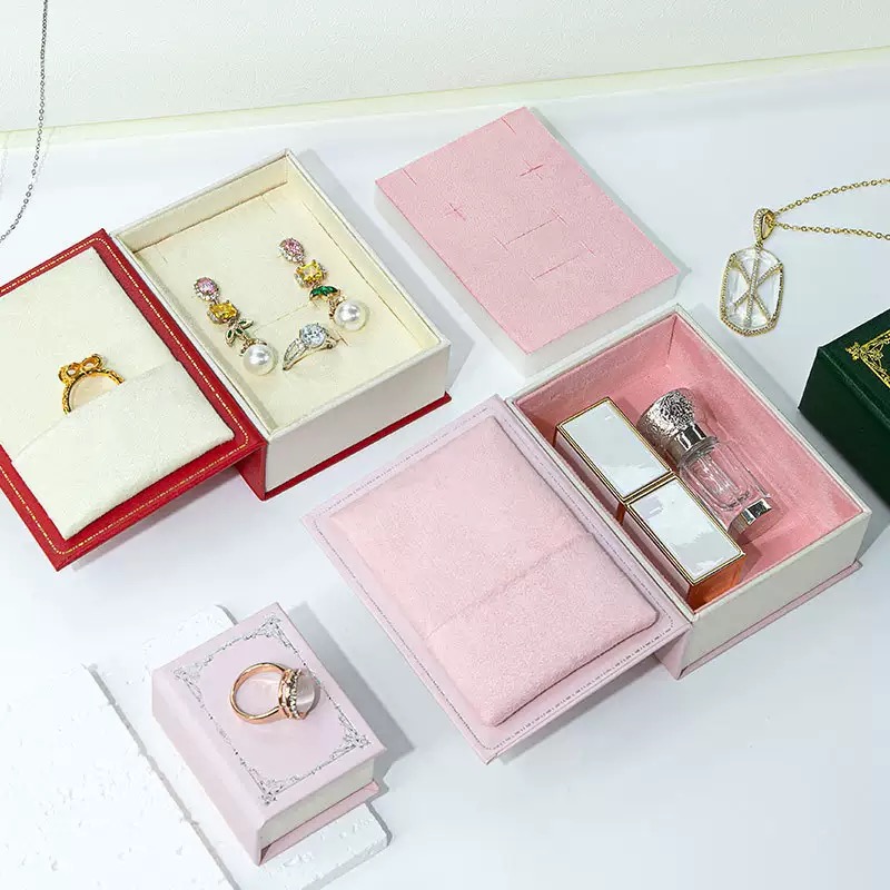 Best Selling Flip Book-shaped Ring Jewelry Box European Creative Magnetic Jewelry Gift Box High-end Jewelry Box