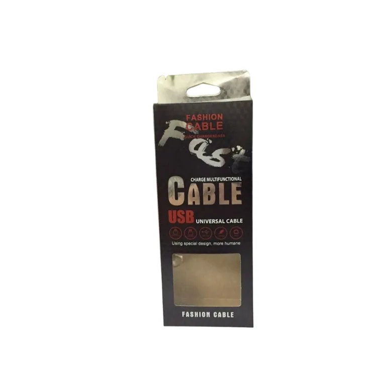 Premium Retail Packaging Paper Box for USB Cables and Phone Accessories