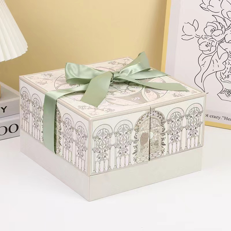 Customized Double-Open Gift Box Creative Paperboard Packaging for Wine Souvenirs and Socks Direct Source Factory