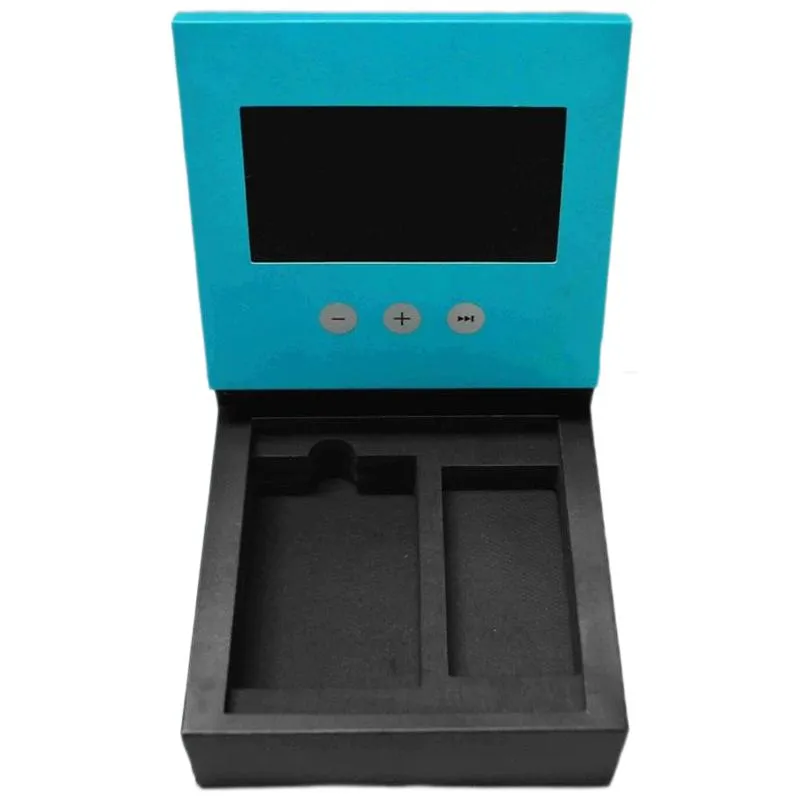 Custom Hand Made White Cardboard Paper Box 7 Inch LCD Display Video Gift Box for Birthday Anniversary Promotional Luxury Jewelry