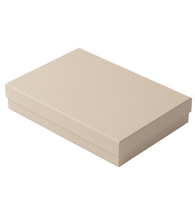 Custom Logo Rigid Heaven &amp; Earth Cover Rectangular Gift Boxes Wholesale Black/White/Beige Cardboard Boxes for Jewelry Cosmetics