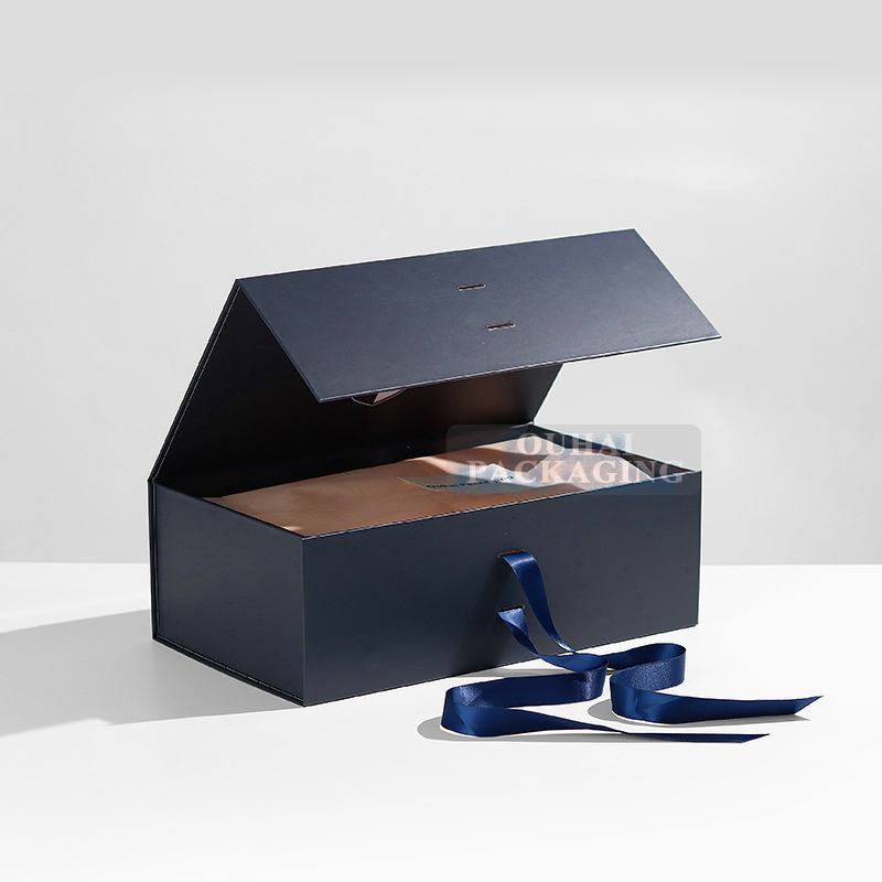 Luxury Foldable Flip Rigid Gift Boxes with Logo Custom Printed Apparel Clothing Premium Products Packaging Magnetic Paper Box