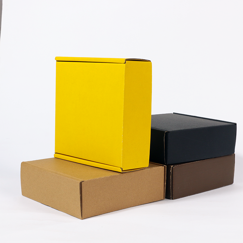 Customized Colorful Corrugated Paper Gift Box Mask Cosmetic Shipping Mailer Box Packaging