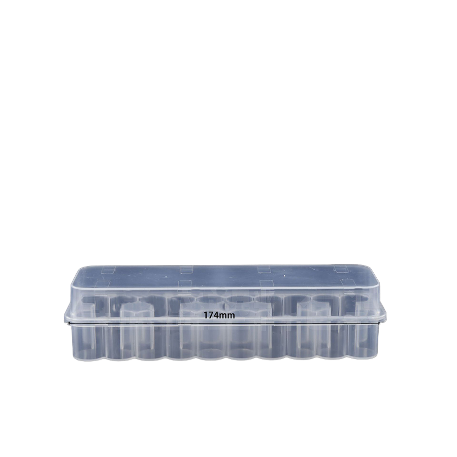 Wholesale Cosmetic Peptide Vial Boxes 3ml*24 Holder PP Plastic Transparent Waterproof Packaging Case with Silk Screen Printing
