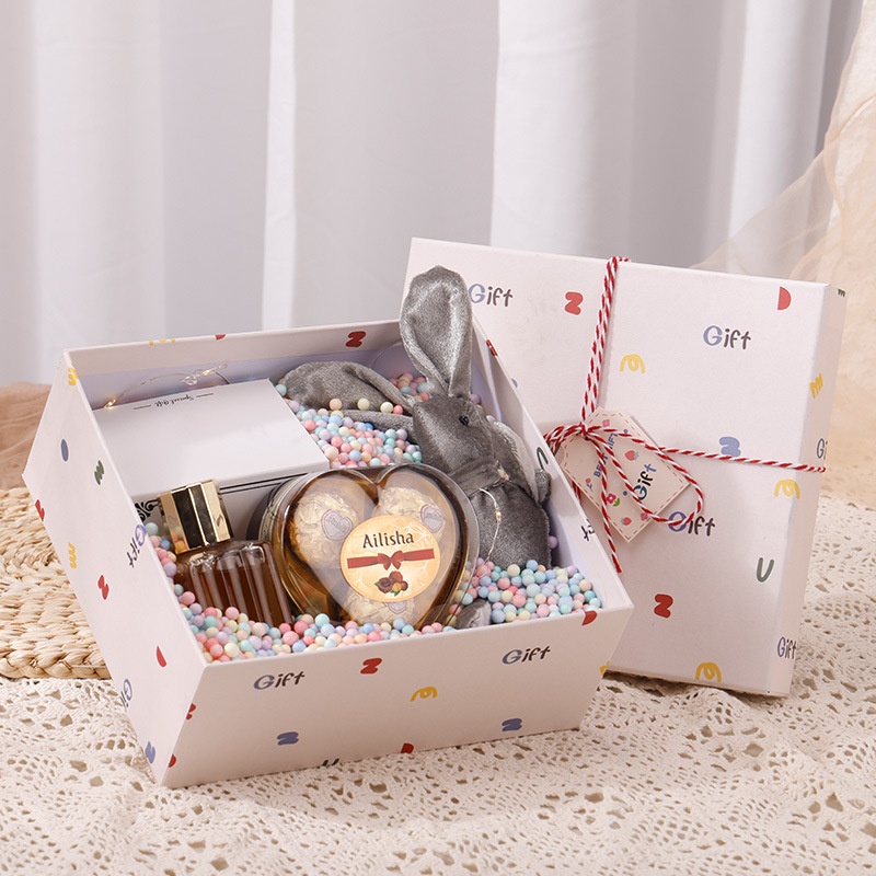 Eco-Friendly Custom Square Box with UV Spot Printing Custom Logo for Gift Packaging