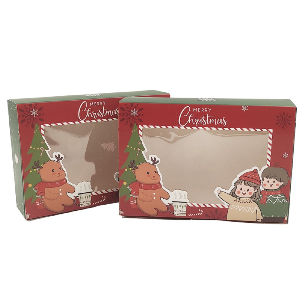 Custom Luxury Christmas Decoration Gift Paper Boxes Christmas eve Gift Present Box