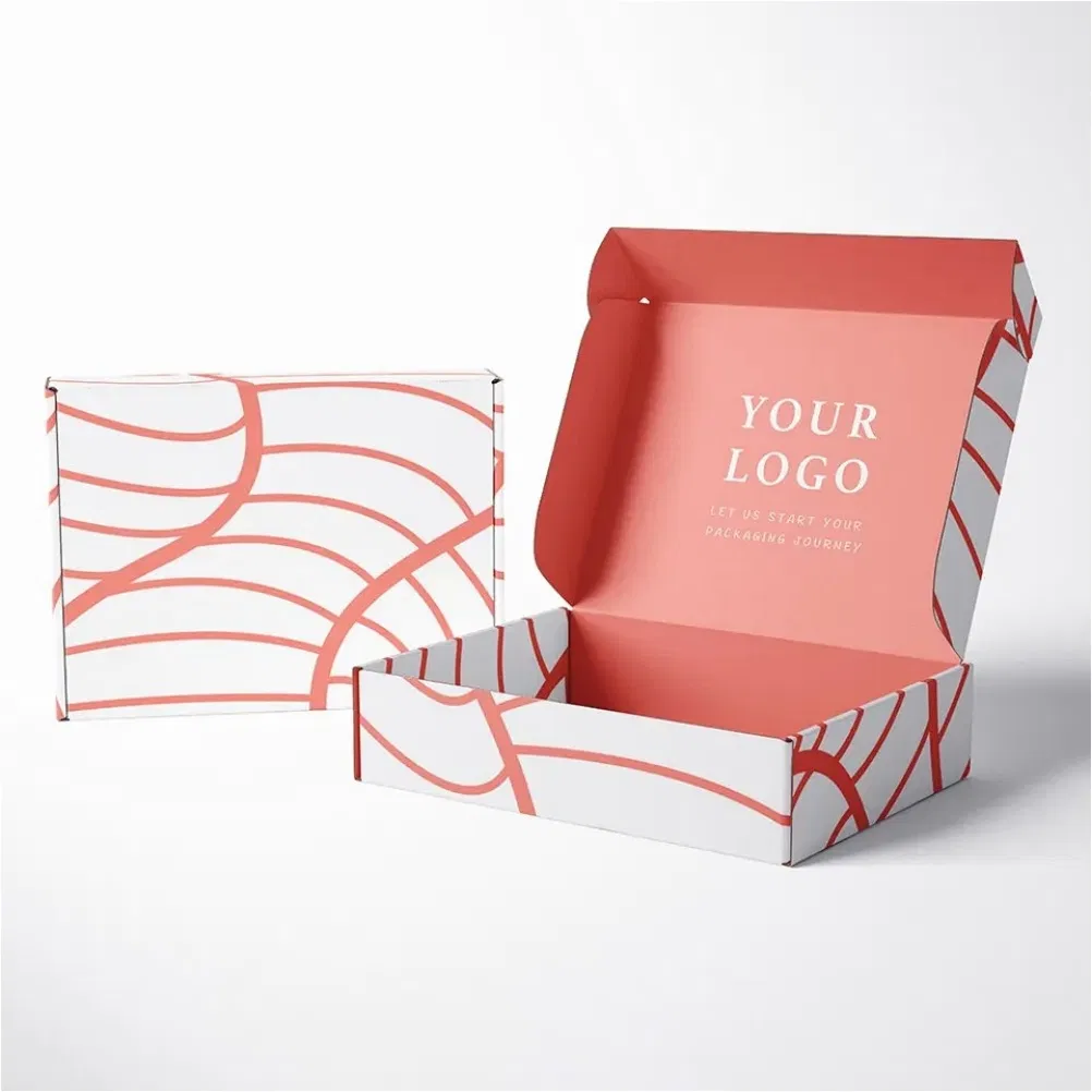 Full Color Glossy Sturdy Recyclable Retail Transport Delivery Packaging Box