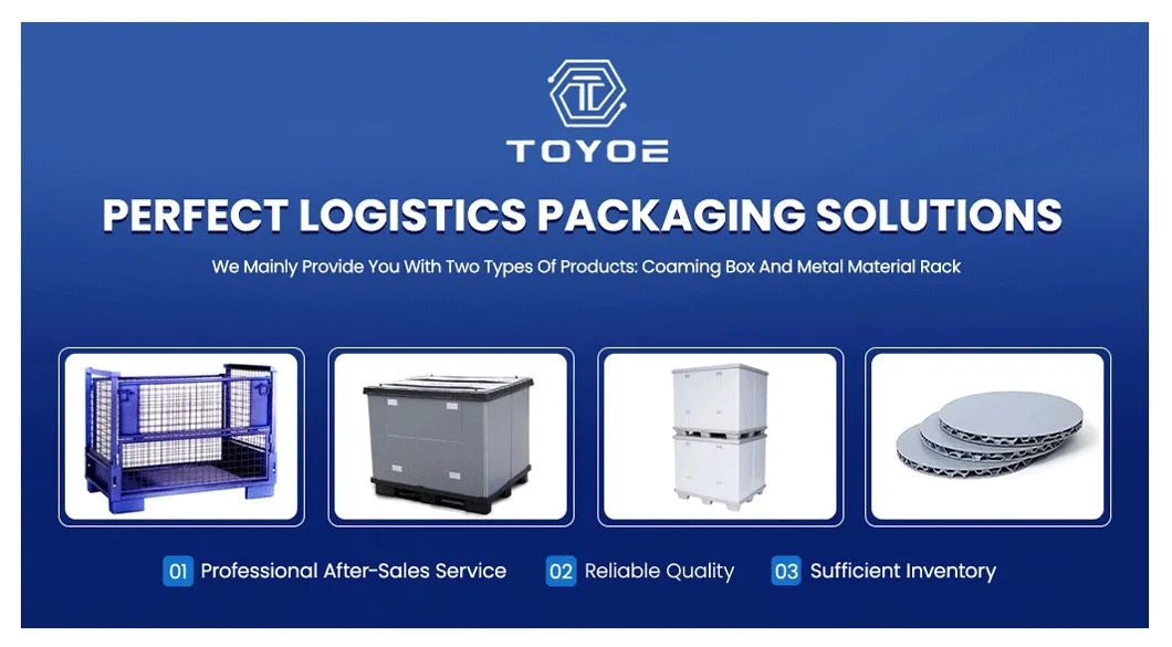 Retail Frozen Euro Pallet Box Plastic Bin Insulated and Defrost Water Collection Reservoir