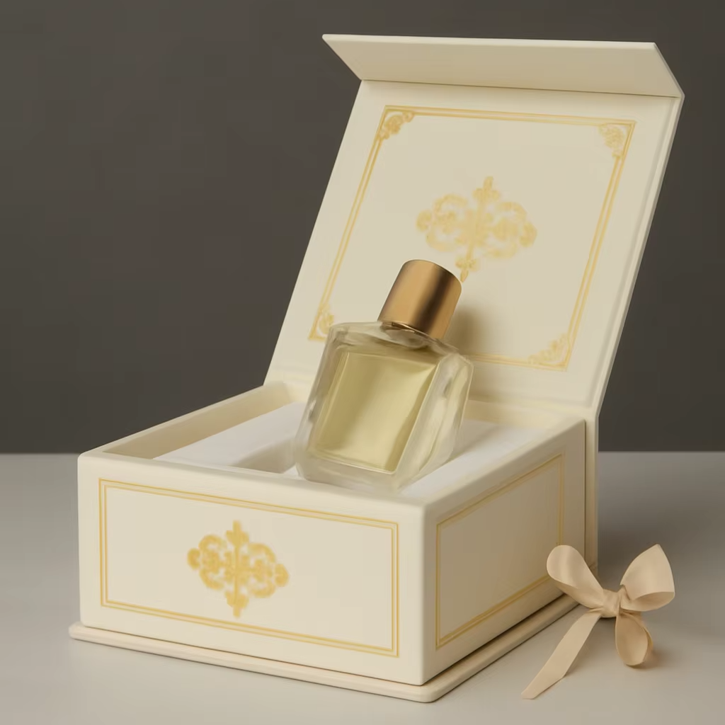 Factory Custom High-End Paperboard Gift Box with Lid Luxury Perfume Packaging Boxing Featuring Custom Logo