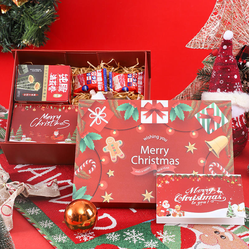 Stock High-End Recycled Materials Portable Gift Box Creative Large Empty Folding Paper Package Box for Scarf Cup Holiday
