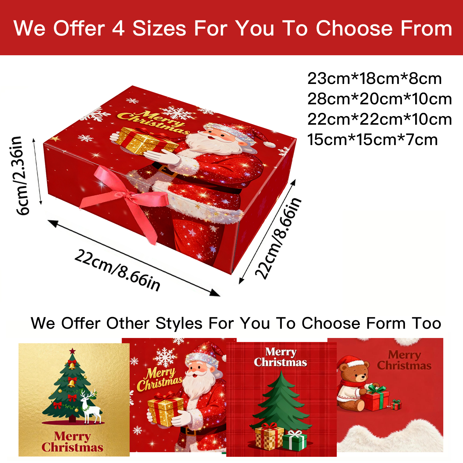 In Stock High-End Gift Box Creative Large Empty Folding Christmas Paper Package Box for Scarf Cup Holiday Packaging