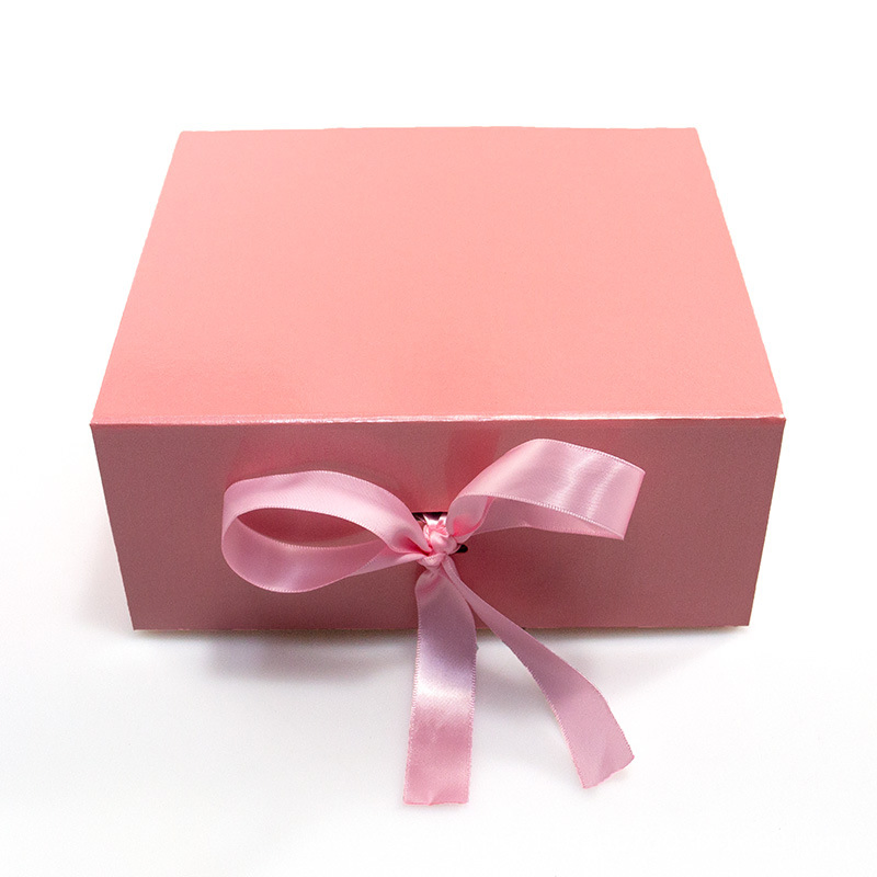 Promotional Top Quality Luxury Folding Paper Box Packaging with Ribbon Magnetic Gift Box