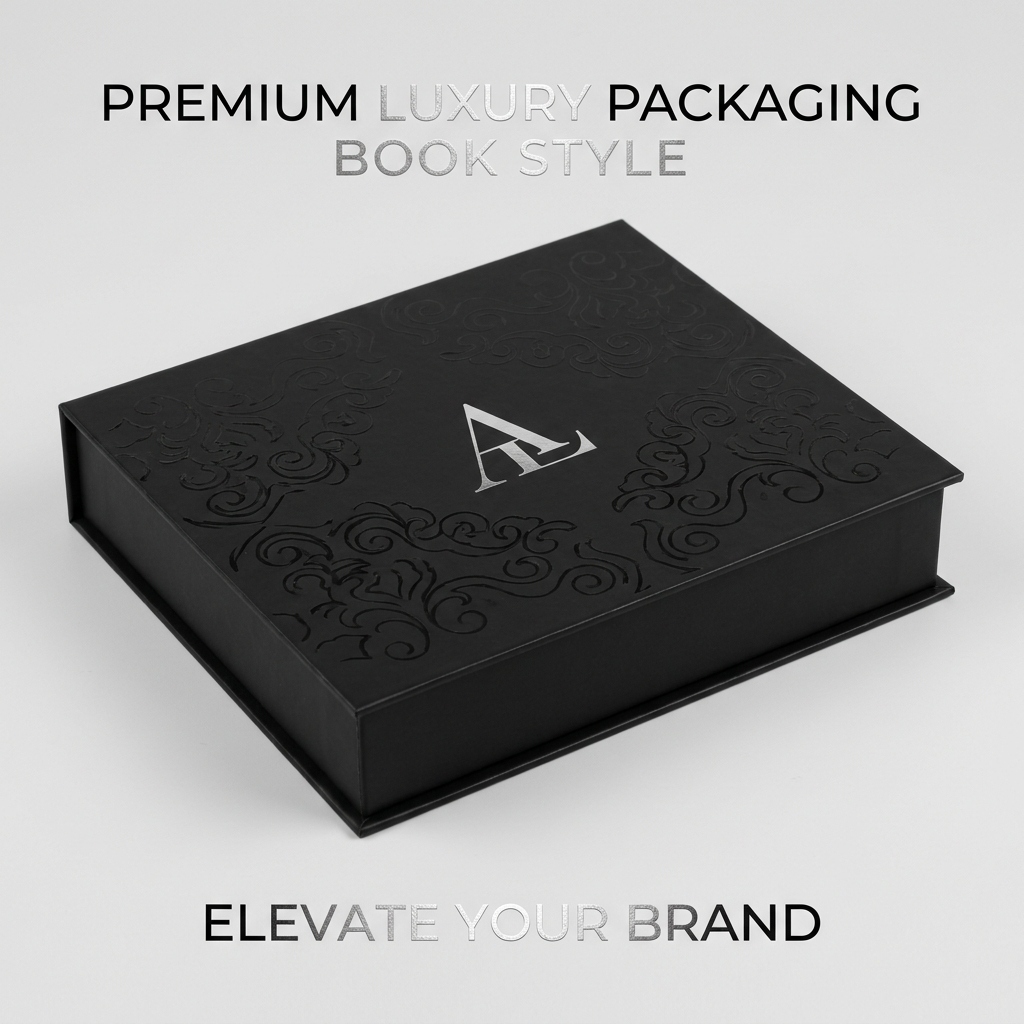 Custom Printed Rigid Cardboard Gift Box Premium Matte Black Gift Boxes with UV Logo Cosmetic Presentation Box