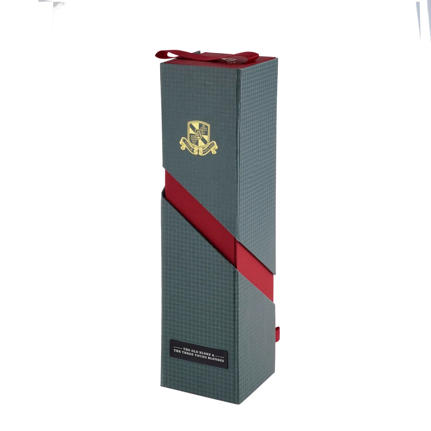 Folding Paper Custom Made Luxury Cardboard Classical Leather Packaging Wine Gift Box Small Leather Suitcase Box