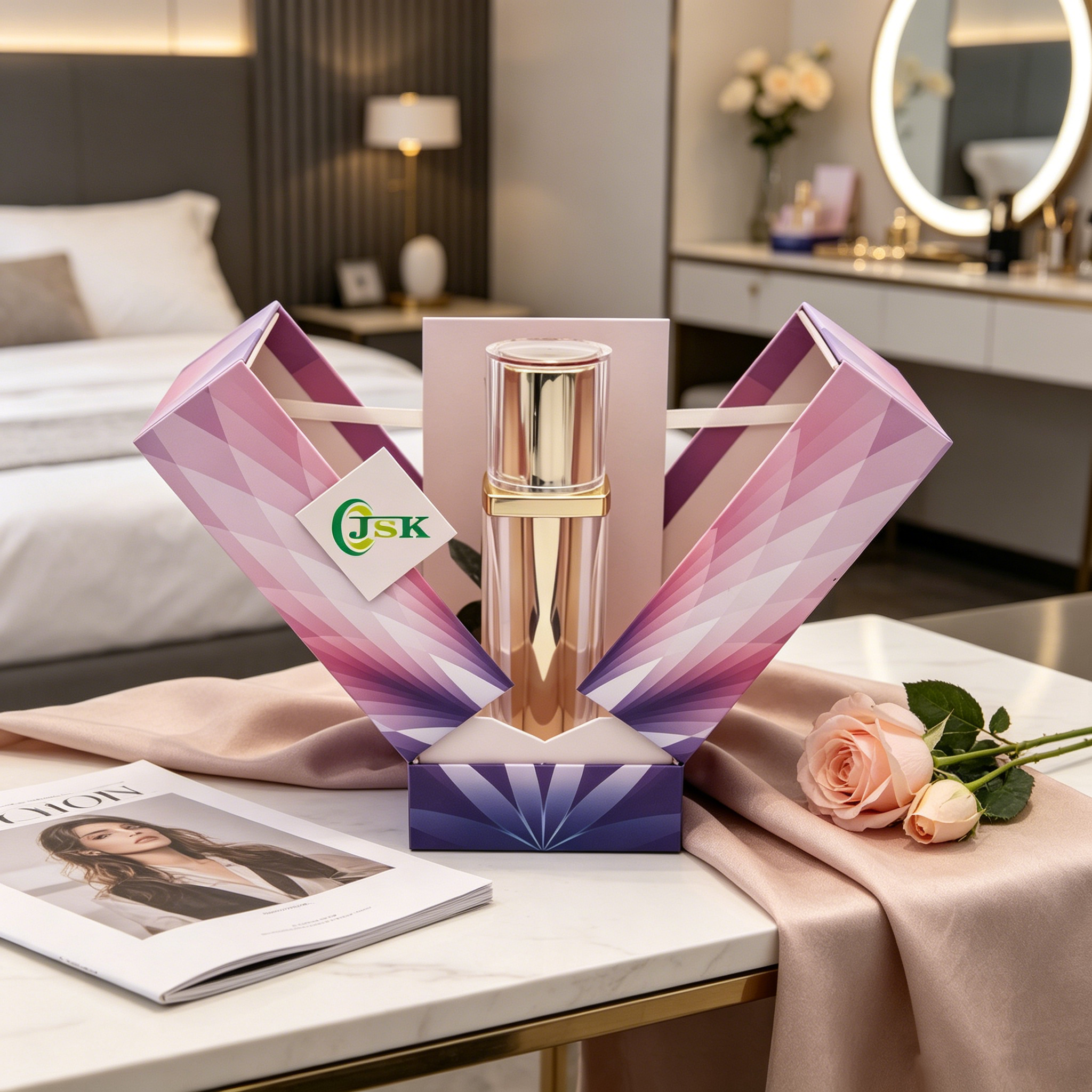 Vietnam Factory Premium Handmade Magnetic Closure Custom Size Jewelry Cosmetics Creative Dual Opening Paper Rigid Gift Box