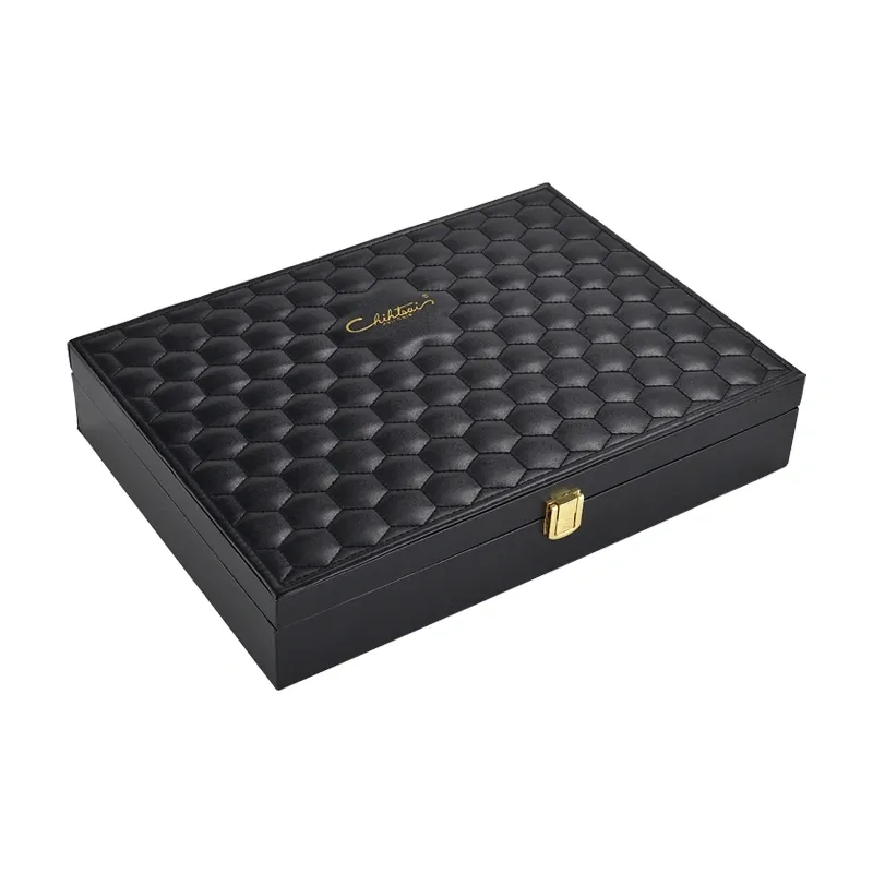 Luxury Box Leather Carrying Case Wine Wood Wine Gift Box