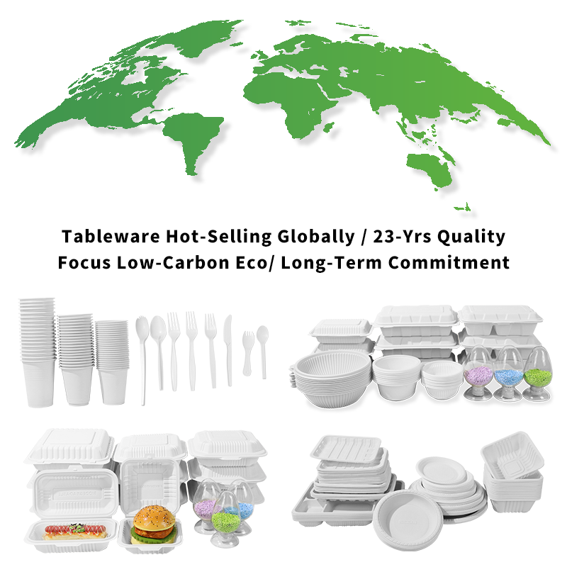 Manufacturer Wholesale Cornstarch Custom Logo Microwaveable Takeaway Fast Food Chicken Food Container Disposable Food Packaging