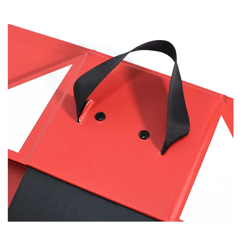 Red Wine Universal Gift Box Packaging Box, One-Piece Folding Box, Hand-Held Box