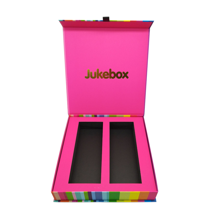 Custom Colorful Folding Gift Box Luxury Magnetic Paper Packaging Box with Ribbon Pull