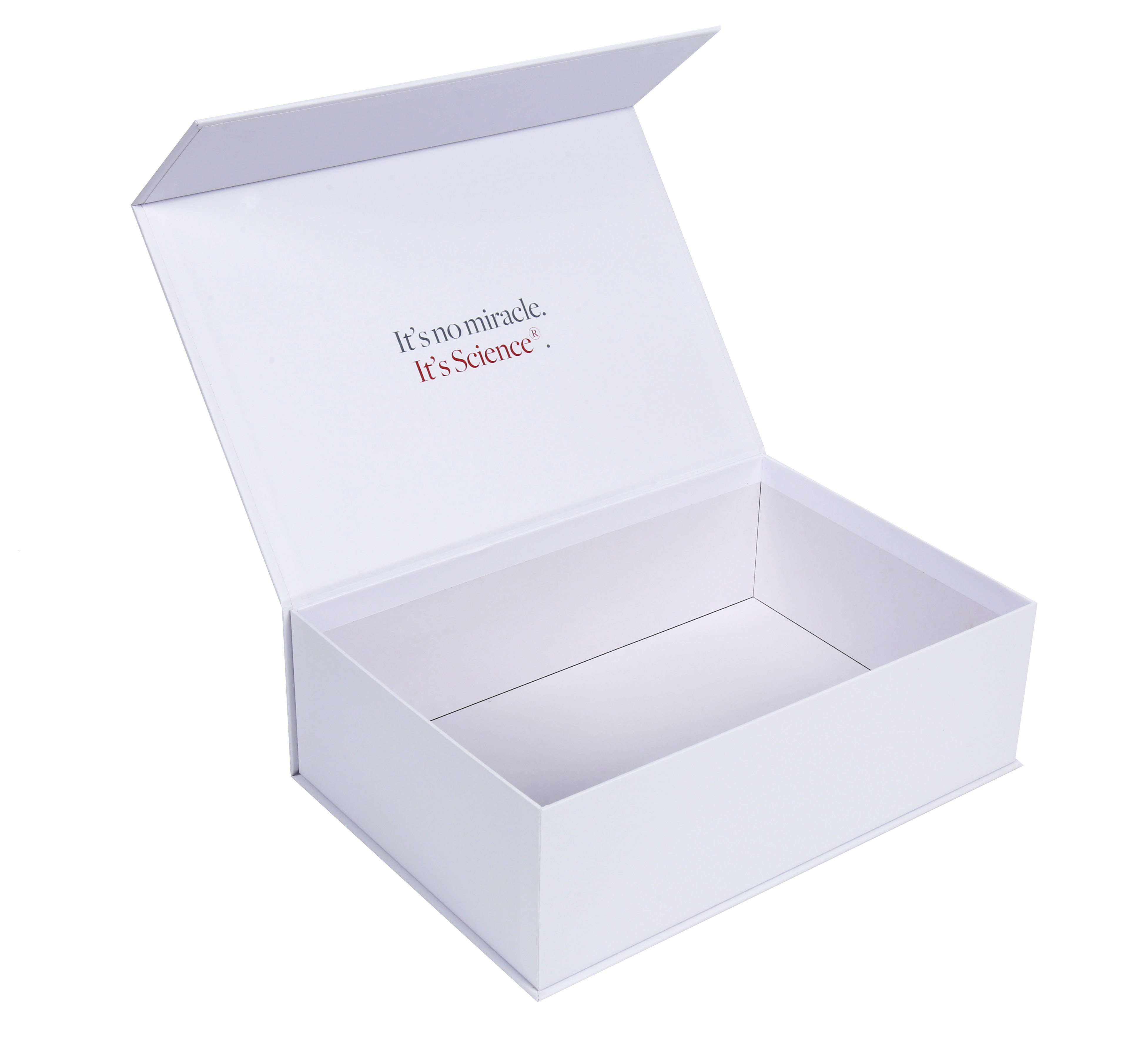 Custom Luxury Retail Cardboard Gift Box Packaging Large White Gift Box With Magnetic Closure Lid