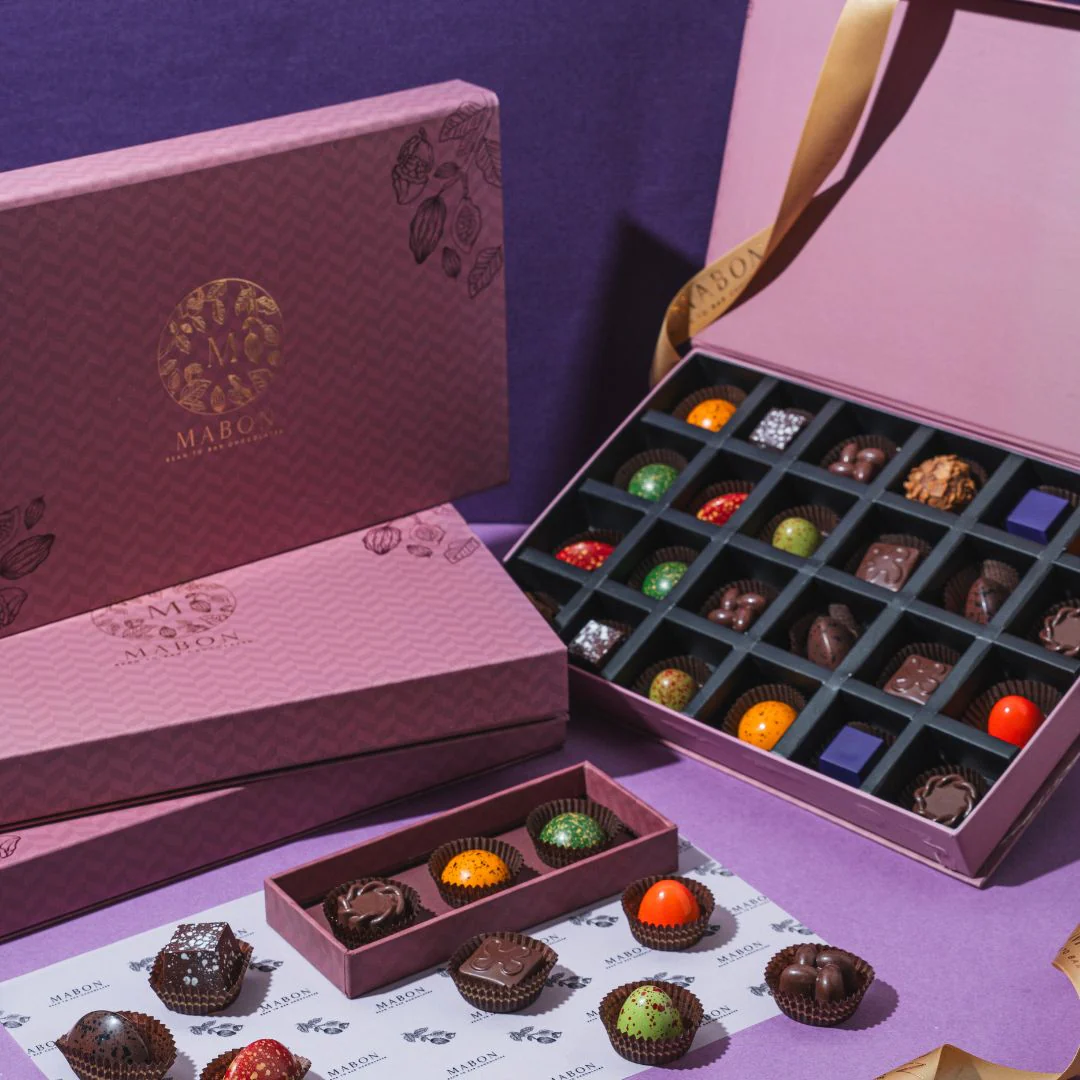 Wholesale Luxury Logo Food Grade Chocolate Truffle Kraft Paper Packaging Box Premium Gift Box for Dessert Packaging Solutions