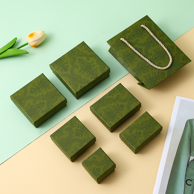 Gift Carton Necklace Gift Set Earring Box Bow Customizable Handmade Drawer Box for Packaging Clothing Jewelry