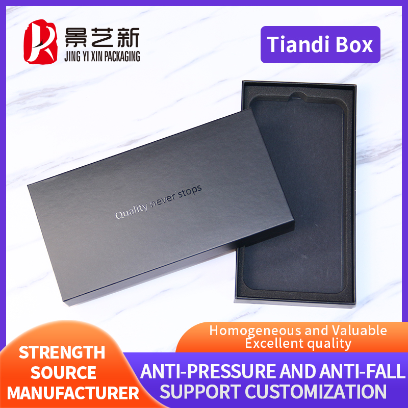 Factory Retail Black Heaven and Earth Box Cell Phone CasePackaging Box Gift Packaging Custom Phone Case Packaging Box
