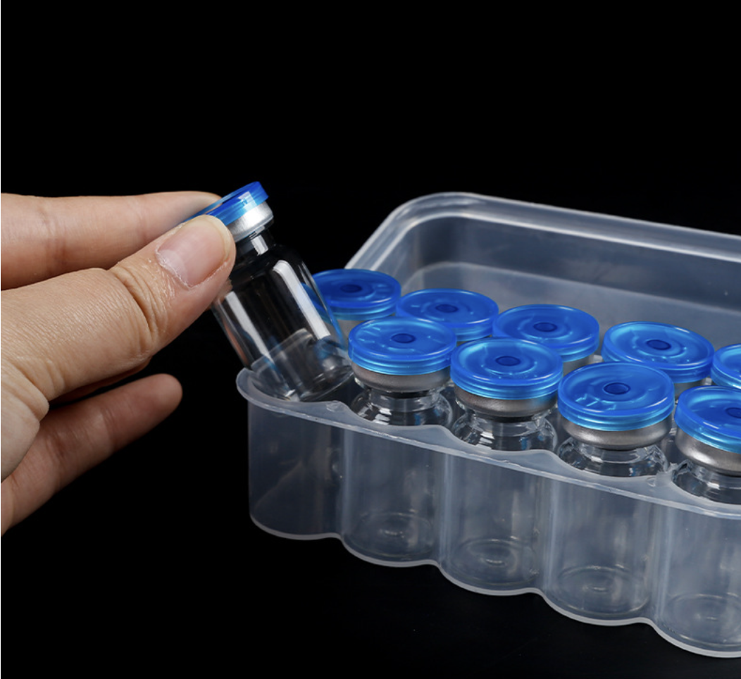 Plastic Vial Storage Box Recycled Materials for Laboratory Research Cosmetic Samples Pharmaceutical Packaging packaging plastic box peptide case