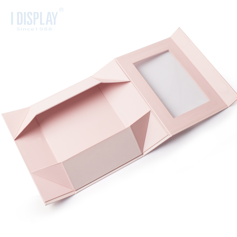 Holiday Gift Children Shoes Packaging pink Luxury Gift Box Personalized Custom Paper Window Box