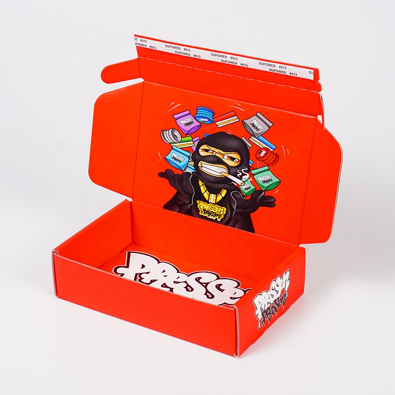 Wholesale Customized Luxury Corrugated Packaging Shipping Boxes Custom Logo Reusable Folding Mailer Paper Cardboard Box