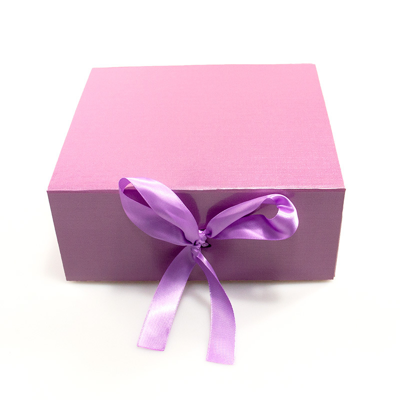 Promotional Top Quality Luxury Folding Paper Box Packaging with Ribbon Magnetic Gift Box