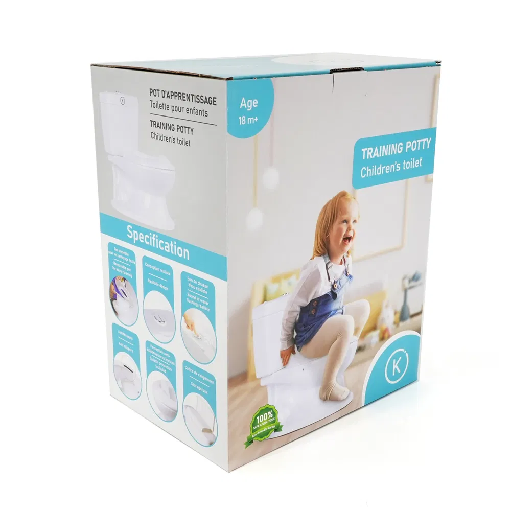 2024 Hot Selling Corrugated Paper Children's Toilet Toy Packaging Box Retail Box