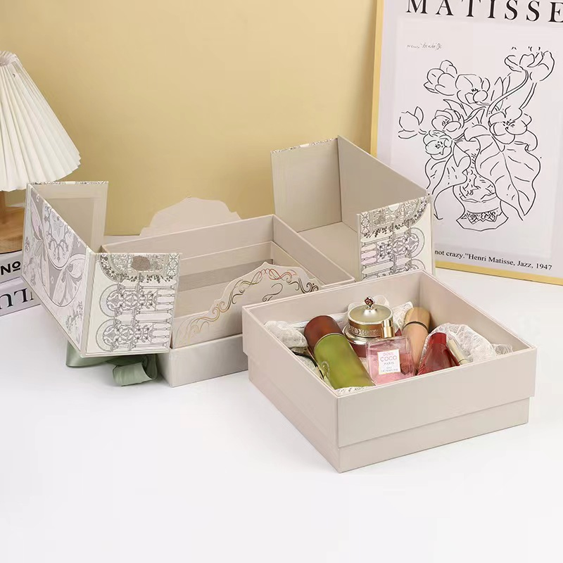 Customized Double-Open Gift Box Creative Paperboard Packaging for Wine Souvenirs and Socks Direct Source Factory